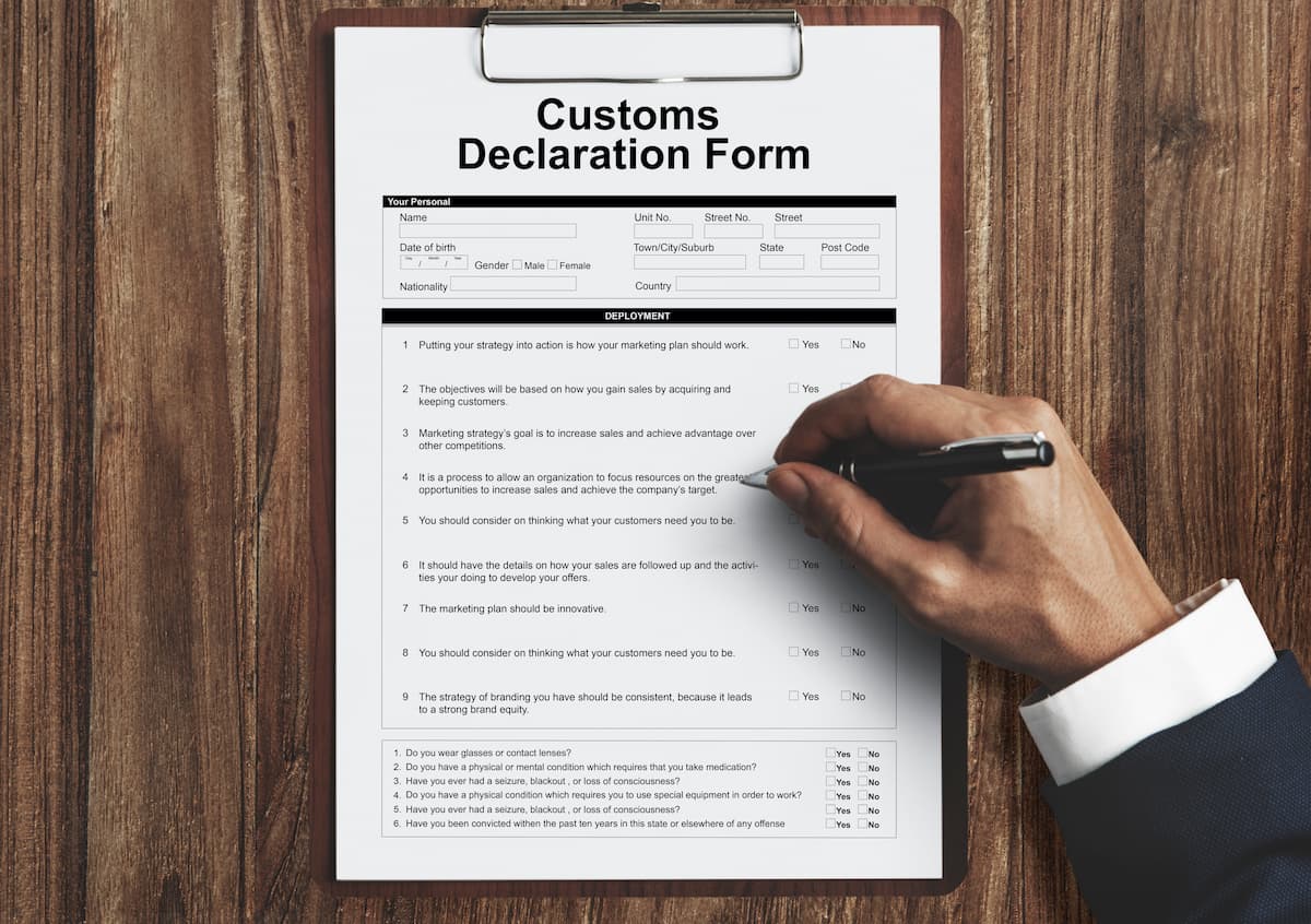 customs clearance documents